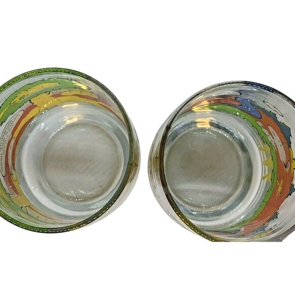 Two McDonalds ORIGINAL 1970S Peanuts Camp Snoopy Collection Glasses Charlie Brow - Picture 7 of 12